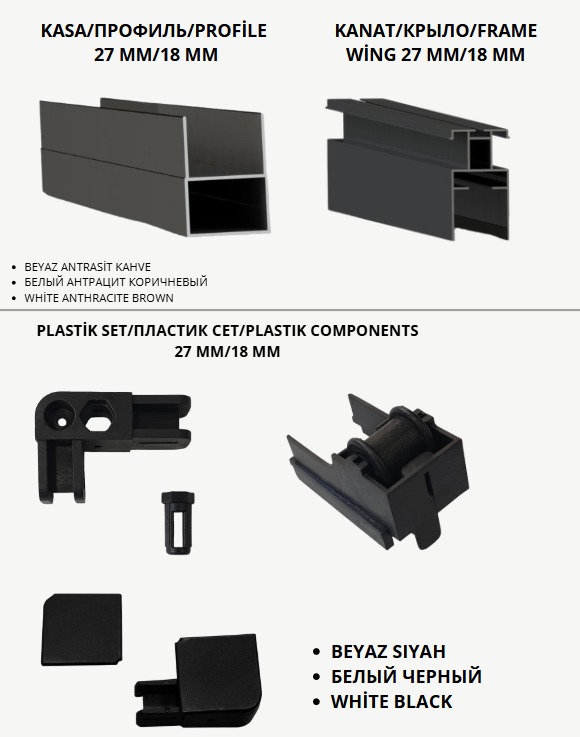 SİNEKLİK SİSTEMİ 18MM/27MM